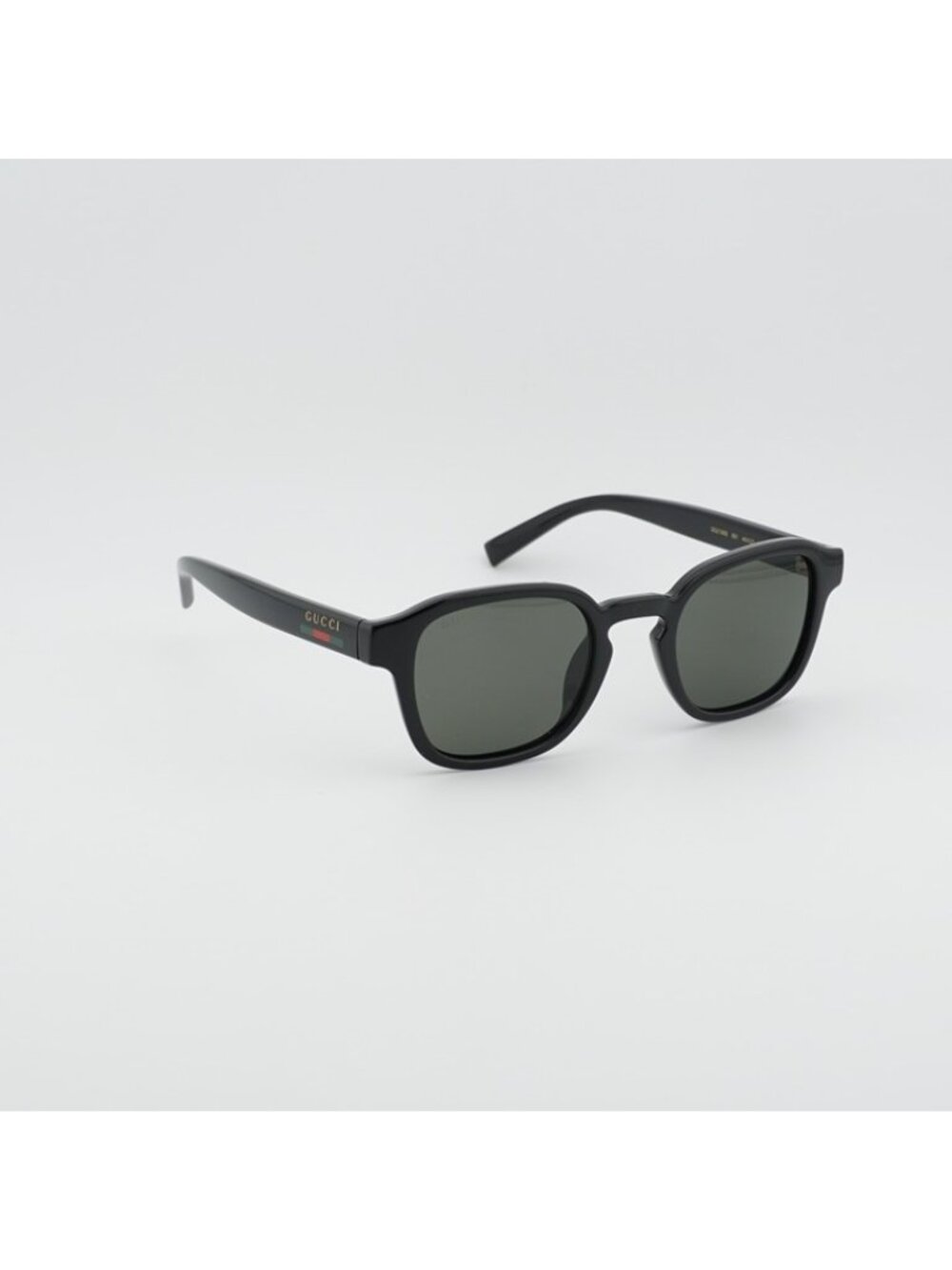 Gucci GG2106S 001 Men Sunglasses Black Square Frame, Grey Lenses - Picture 6 of 10
